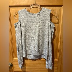 Abercrombie & Fitch Gray Cold Shoulder Women's Top size XS